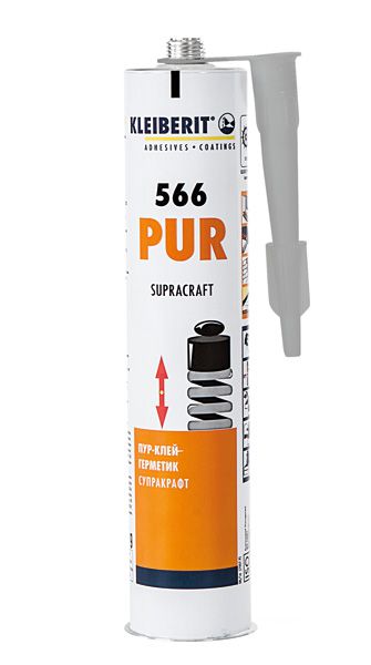 KLEIBERIT PUR 566.0 Supracraft 1K-PUR-Klebstoff grau, 12er Pack