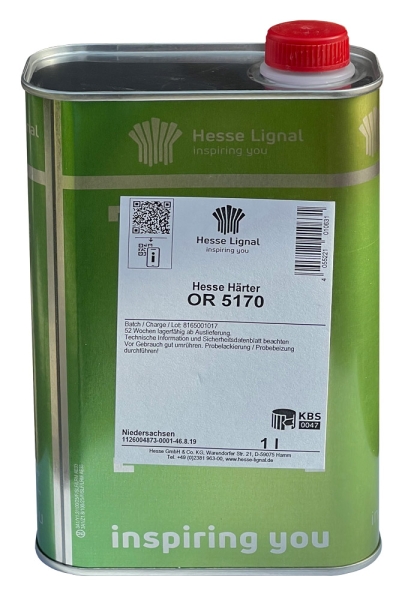 HESSE LIGNAL Härter OR 5170 im Metallkanister mit rotem Schraubverschluss