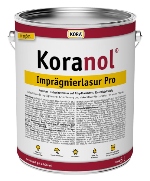 KORA Koranol® Imprägnierlasur PRO für außen