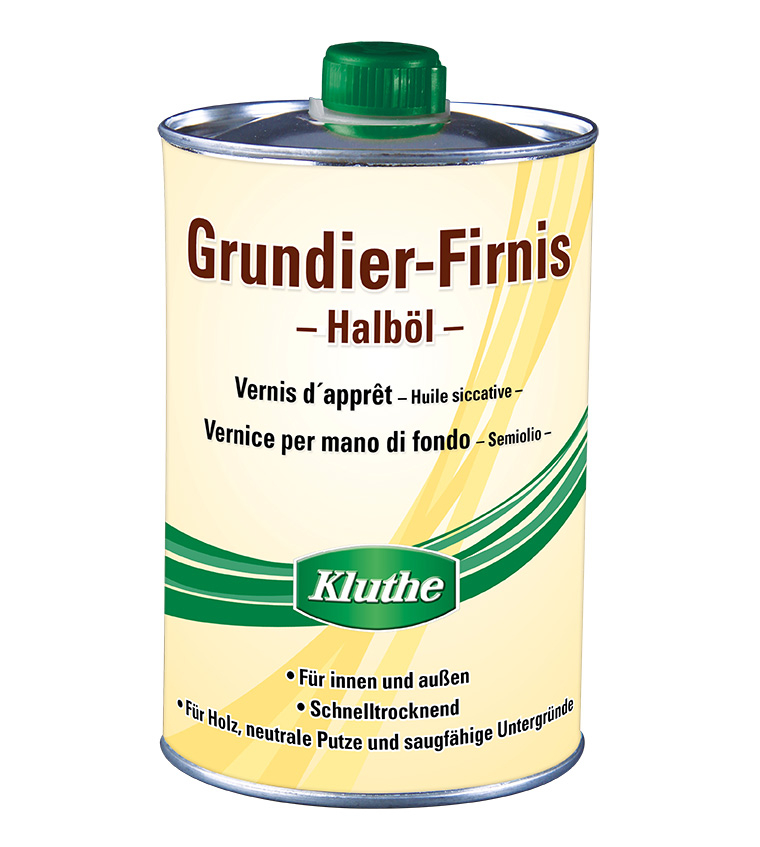 KLUTHE Grundier-Firnis - Halböl 1 LTR | FARBENEXPERTE24
