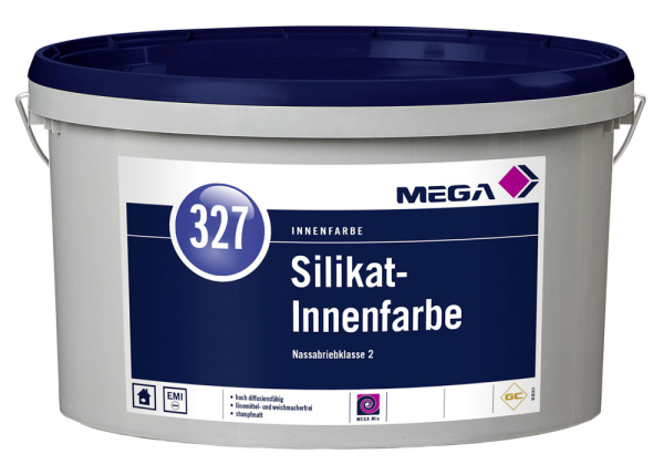 MEGA 327 Silikat Innenfarbe weiß