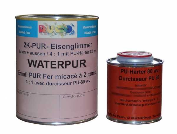 RUCO WATERPUR 2K-Eisenglimmerfarbe (Korrosionsschutzdecklack)