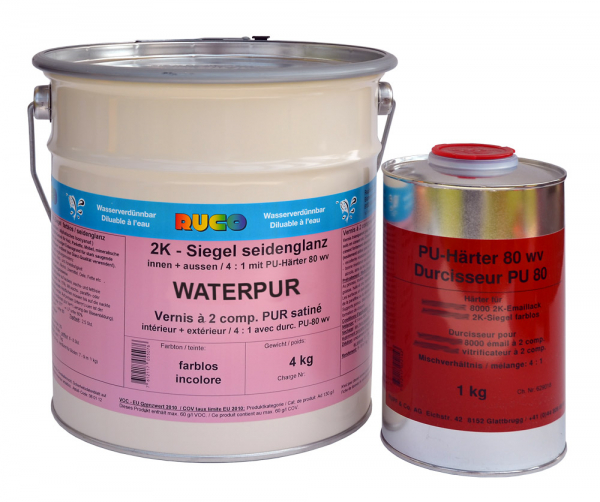 RUCO WATERPUR 2K-Siegellack, farblos