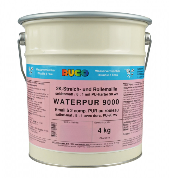 RUCO WATERPUR 9000 2K-PUR-Streich- und Rolllack seidenmatt