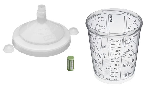 SATA RPS 0,6l Einwegbecher-System - 200 μm Stecksieb