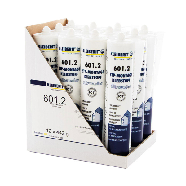 KLEIBERIT 601.1 1K-STP-Montageklebstoff, Karton mit 12 PE-Kartuschen a 280 ml