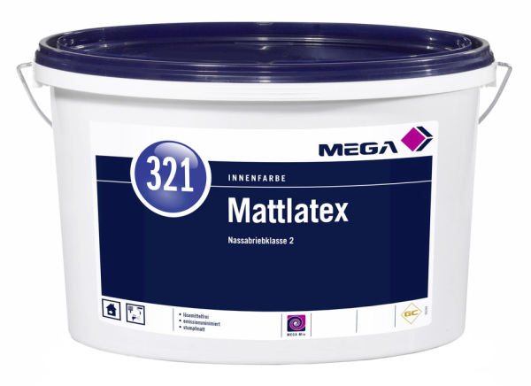 MEGA 321 Mattlatex weiß