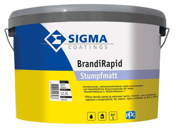 SIGMA BrandiRapid Wandfarbe weiss 12,5 LTR