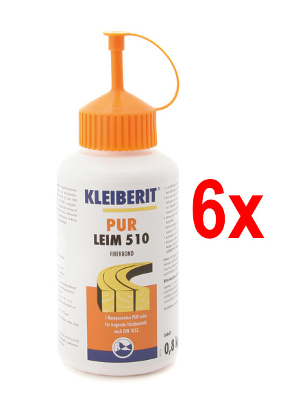 KLEIBERIT 510.0 D4 PUR-Leim Fiberbond, 6er-Karton