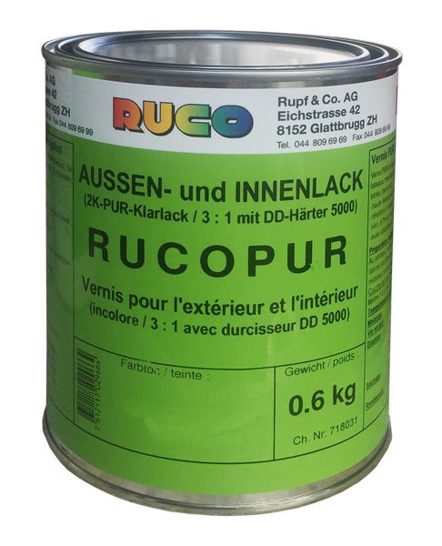 RUCO RUCOPUR Aussen- und Innenlack farblos
