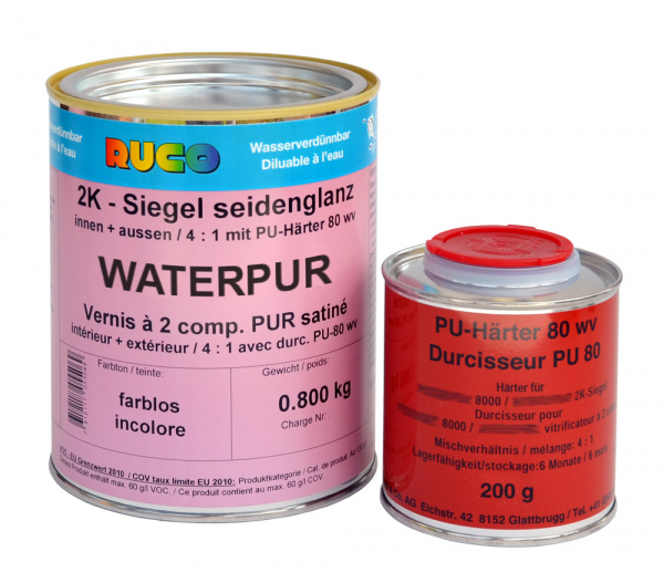 RUCO WATERPUR 2K-Siegellack, farblos