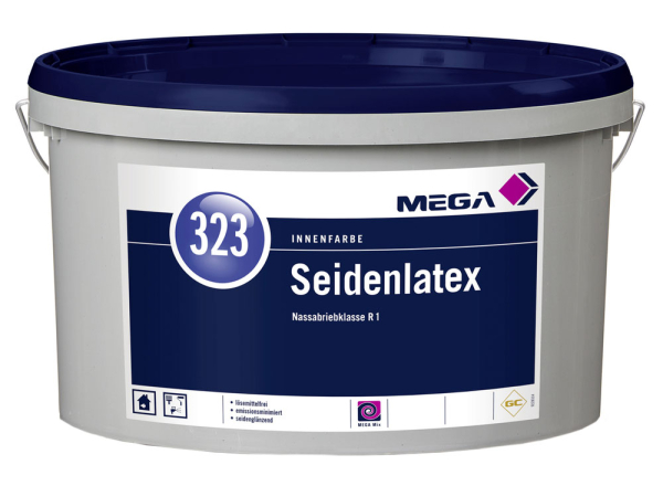 MEGA 323 Seidenlatex weiß