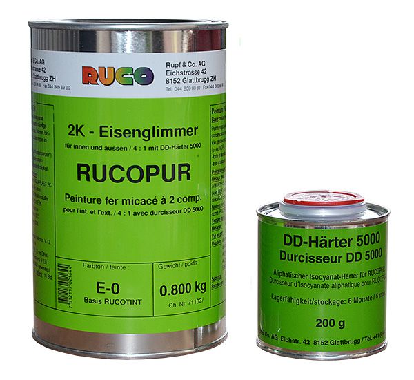 RUCO RUCOPUR 2K-Eisenglimmerfarbe (Korrosionsschutzdecklack)