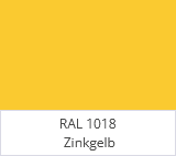 Zinkgelb (RAL 1018) ist ein strahlendes, frisches Gelb, das für eine fröhliche, einladende Atmosphäre sorgt. Durch seine Leuchtkraft eignet es sich perfekt für Akzente im Außenbereich oder für eine sommerliche Farbgestaltung bei Gartenhäusern und Fassaden.